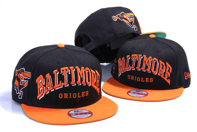 MLB Baltimore Orioles NE Snapback Hat #13